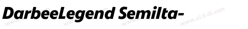 DarbeeLegend SemiIta字体转换
